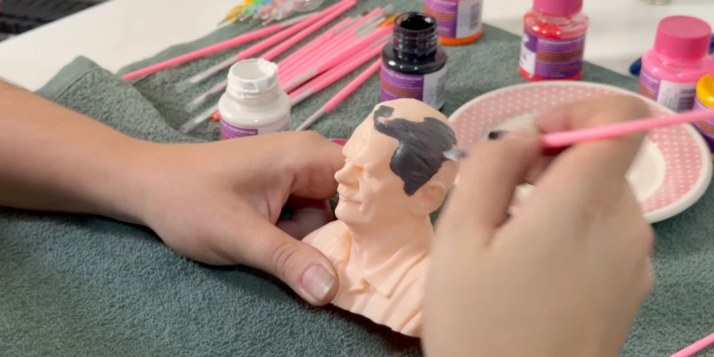 Hand-Painting the Final Model Added Emotional Meaning