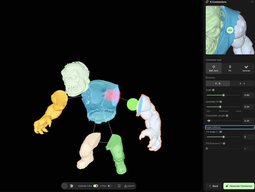 Fine-Tuning in Hi3D Studio