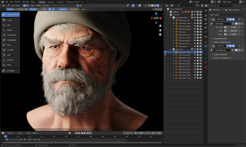 Building model in Blender