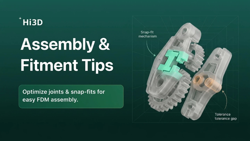 3D print assembly and fitment guide: support cleaning, dry fitting, and bonding methods