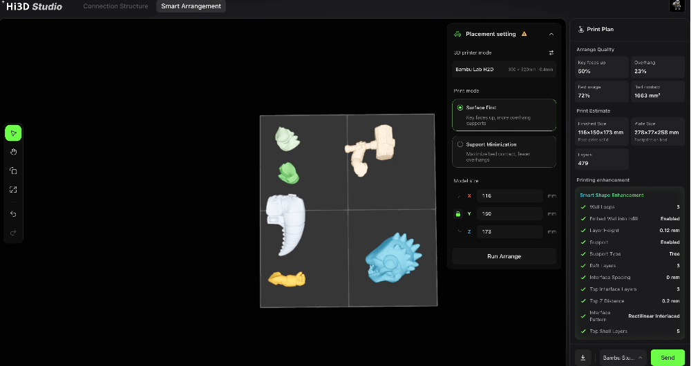 Switch to Smart Arrangement Tab