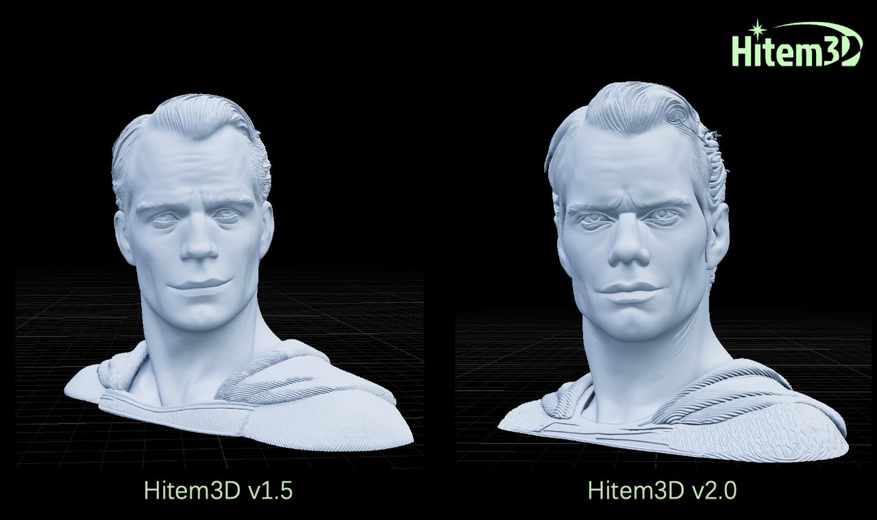 Hitem3D 2.0: リアルな髪の流れと改善された顔のプロポーション