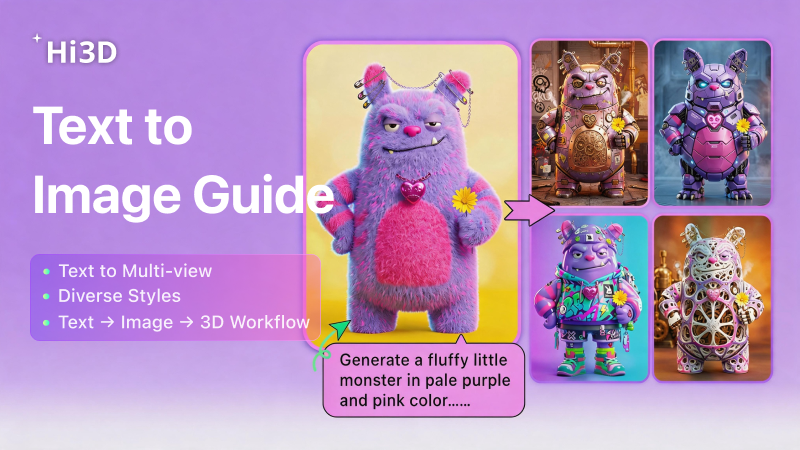 Hi3D Text-to-Image-to-3D full workflow tutorial cover — from text prompt to printable 3D model using Nano-Banana-Pro and Nano-Banana 2